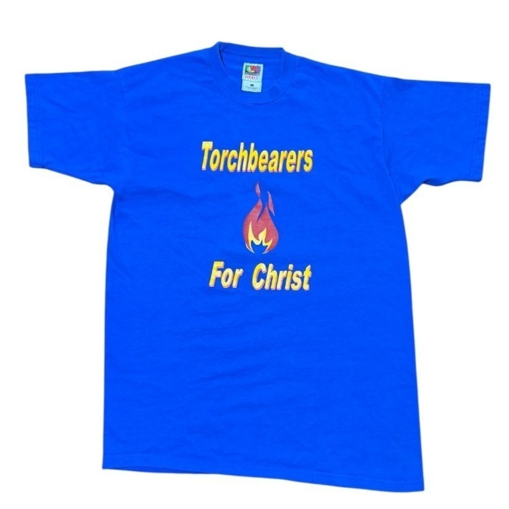 Vintage 90s Religious Jesus Christ Bible Prayer Christian Church God Art T-shirt